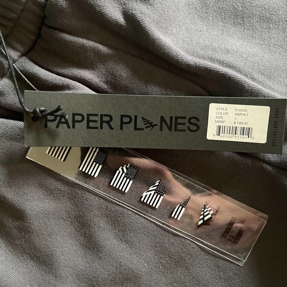 Paper Planes Men's Asphalt Straight Leg Fleece Dream Lab Sweatpants - Large - Picture 8 of 12